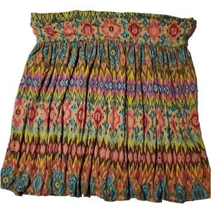 Lane Bryant Size 18/20 Stretch Colorful Argyle Tribal Diamond Print Mini Skirt